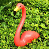 Maxbell 4Pcs Red Looking Plastic Flamingo Yard Garden Lawn Art Ornaments Decorations