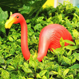 Maxbell 4Pcs Red Looking Plastic Flamingo Yard Garden Lawn Art Ornaments Decorations