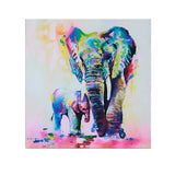 Maxbell Maxbell Home Bedroom Kids Room Wall Decor Canvas Modern Decor Wall Art Painting Picture Elephants Print Pattern Charms 50x50cm