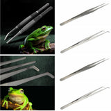 Maxbell 2 pcs 30cm Stainless Steel Tweezers Pet Insects Gardening Feeding Tool