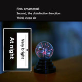8xMagic USB Sphere   Lamp Light Party Black Base Glass Plasma Ball