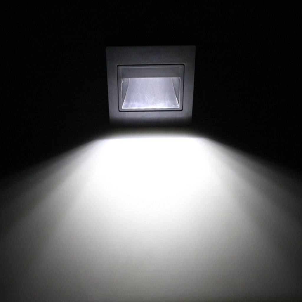 Maxbell Maxbell Outdoor 1.5W Gold LED Recessed Wall Lamp Induction Stair Lamp-Cold White