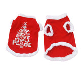 Maxbell Maxbell Pet Dog Puppy Cat Apperal Jumpsuit Clothes Xmas Costume Chrismas Outfit  S