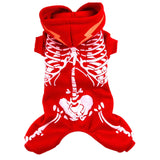 Maxbell Maxbell Luminous Dragon Lightening Jumpsuit Dog Pet puppy Clothes Costume XS Red