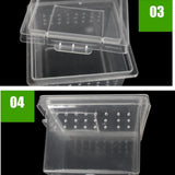 Maxbell Maxbell 10x Pet Aquatic Reptile Breeding Box Transport Case Feeding Hatching Tank H1