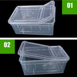 Maxbell Maxbell Pet Aquatic Reptile Breeding Box Transport Case Feeding Hatching Tank H3