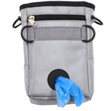 Maxbell Maxbell Dog Training Snack Treat Bag Pet Portable Waist Pouch with Buckle Belt Grey