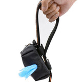 Maxbell Maxbell Portable Dog Walking Poo Bags Pet Disposable Bag Holder w/Plastic Hasp Black
