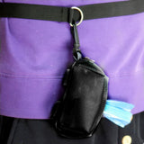 Maxbell Maxbell Portable Dog Walking Poo Bags Pet Disposable Bag Holder w/Plastic Hasp Black