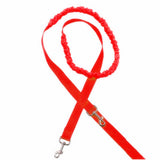 Maxbell Maxbell Elastic Pet Dog Nylon Running Jogging Walking Strap Leash Harness Set Red