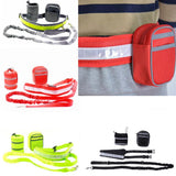 Maxbell Maxbell Elastic Pet Dog Nylon Running Jogging Walking Strap Leash Harness Set Red