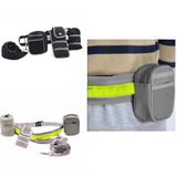 Maxbell Maxbell Elastic Pet Dog Puppy Running Jogging Walking Strap Leash Harness Set Black