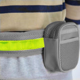 Maxbell Maxbell Elastic Pet Dog Puppy Running Jogging Walking Strap Leash Harness Set Grey