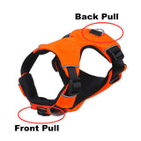 Maxbell Maxbell Dog Harness Soft Pad Vest Chest Strap Pet Training Walking Collar L-Orange