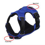 Maxbell Maxbell Dog Harness Soft Pad Vest Chest Strap Pet Training Walking Collar M Blue