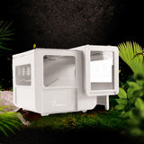 Maxbell Maxbell Pet Reptile Turtle Frog Lizard Terrarium Basking Tank Ramp Bank Dock White