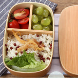 Maxbell Japan-style Vintage Wooden Bento Sushi Lunch Box Picnic Food Container #2 - Aladdin Shoppers