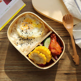 Maxbell Japan-style Vintage Wooden Bento Sushi Lunch Box Picnic Food Container #2 - Aladdin Shoppers