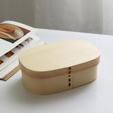 Maxbell Japan-style Vintage Wooden Bento Sushi Lunch Box Picnic Food Container #2 - Aladdin Shoppers
