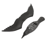 Maxbell 2pcs Realistic Flying Hunting Black Crow Decoy Garden Scarer Scarecrow