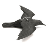 Maxbell 2pcs Realistic Flying Hunting Black Crow Decoy Garden Scarer Scarecrow