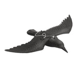Maxbell 2pcs Realistic Flying Hunting Black Crow Decoy Garden Scarer Scarecrow