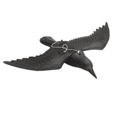 Maxbell 2pcs Realistic Flying Hunting Black Crow Decoy Garden Scarer Scarecrow