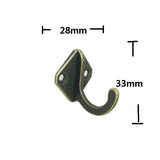 Maxbell 12Pcs Cloth Coat Towel Hangers Door Wall Kitchen Bedroom Bath Hooks 2 Styles
