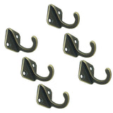 Maxbell 12Pcs Cloth Coat Towel Hangers Door Wall Kitchen Bedroom Bath Hooks 2 Styles