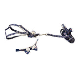 Maxbell Maxbell Pet Dog Traction Rope Lead Leash Collar Harness Strap Headband S BLU Floral