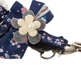 Maxbell Maxbell Pet Dog Traction Rope Lead Leash Collar Harness Strap Headband S BLU Floral