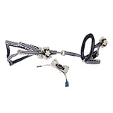 Maxbell Maxbell Pet Dog Traction Rope Lead Leash Collar Harness Strap Headband M BLU Stripe