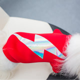 Maxbell Maxbell Pet Dog Winter Clothes Apparel Puppy Warm Hoodie Lightning Costume XL Red