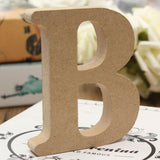 Maxbell Wooden Alphabet Craft Letter Plaque Wall Hanging Wedding Nursery Decor B - Aladdin Shoppers