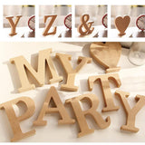 Maxbell Wooden Alphabet Craft Letter Plaque Wall Hanging Wedding Nursery Decor B - Aladdin Shoppers