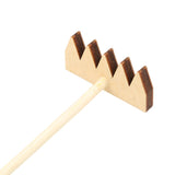 Wooden Rake Meditation Accessory for Zen Garden Sand DIY Ornament Decor