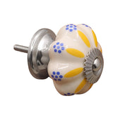 Maxbell Classical Ceramic Furniture Knob Wardrobe Cabinet Drawer Pull Handle Flower - Aladdin Shoppers