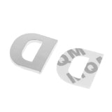 Maxbell 3D DIY Metallic Letter D Alphabet Sticker Car Emblem DIY Figure Badge Decal - Aladdin Shoppers
