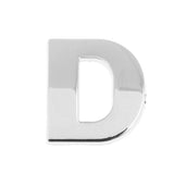 Maxbell 3D DIY Metallic Letter D Alphabet Sticker Car Emblem DIY Figure Badge Decal - Aladdin Shoppers