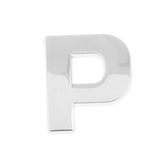 Maxbell 3D DIY Metallic Letter P Alphabet Sticker Car Emblem DIY Figure Badge Decal - Aladdin Shoppers