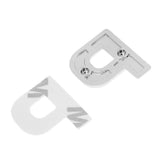 Maxbell 3D DIY Metallic Letter P Alphabet Sticker Car Emblem DIY Figure Badge Decal - Aladdin Shoppers