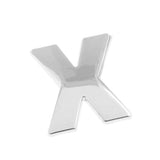 Maxbell 3D DIY Metallic Letter X Alphabet Sticker Car Emblem DIY Figure Badge Decal - Aladdin Shoppers