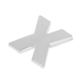 Maxbell 3D DIY Metallic Letter X Alphabet Sticker Car Emblem DIY Figure Badge Decal - Aladdin Shoppers