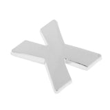 Maxbell 3D DIY Metallic Letter X Alphabet Sticker Car Emblem DIY Figure Badge Decal - Aladdin Shoppers