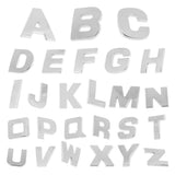 Maxbell 3D DIY Metallic Letter X Alphabet Sticker Car Emblem DIY Figure Badge Decal - Aladdin Shoppers