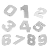 Maxbell 3D DIY Metallic Number 4 Alphabet Sticker Car Emblem DIY Figure Badge Decal - Aladdin Shoppers