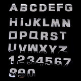 Maxbell 3D DIY Metallic Number 4 Alphabet Sticker Car Emblem DIY Figure Badge Decal - Aladdin Shoppers