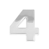 Maxbell 3D DIY Metallic Number 4 Alphabet Sticker Car Emblem DIY Figure Badge Decal - Aladdin Shoppers