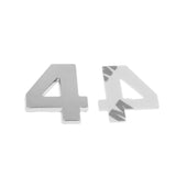 Maxbell 3D DIY Metallic Number 4 Alphabet Sticker Car Emblem DIY Figure Badge Decal - Aladdin Shoppers