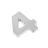 Maxbell 3D DIY Metallic Number 4 Alphabet Sticker Car Emblem DIY Figure Badge Decal - Aladdin Shoppers